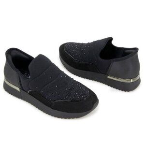 Kenneth Cole Reaction Womens Cameron Easy On Puff Sneakers Black Size 10 NEW